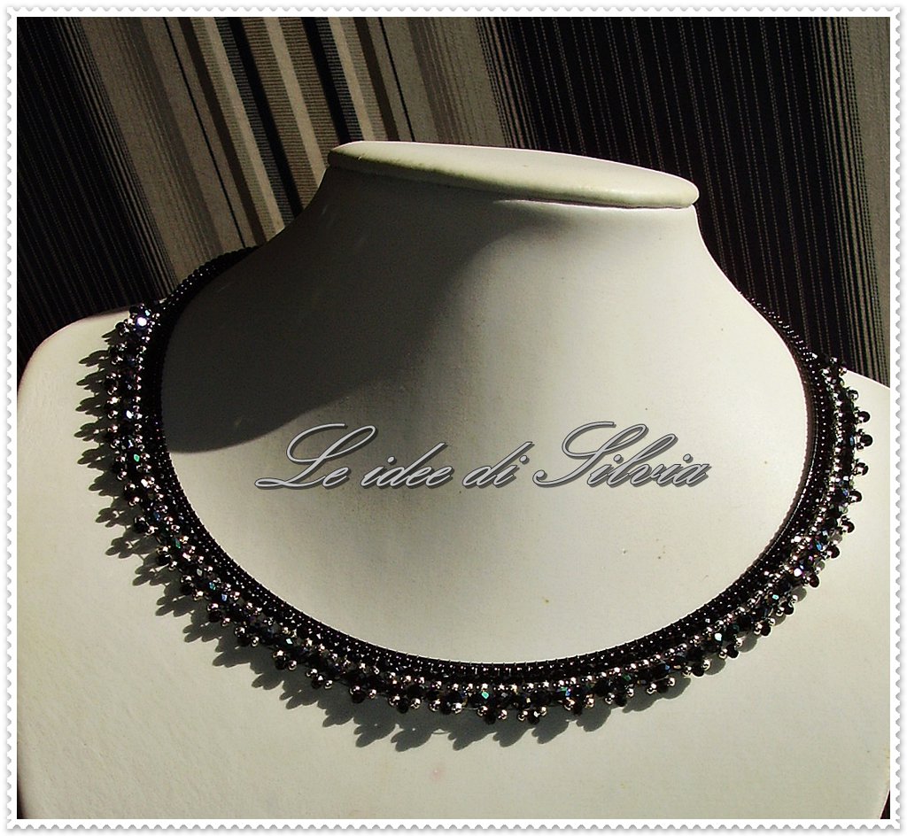Unicra Collana Girocollo Con Cristalli Colorati E Strass - Gioiello Scintillante Per Donna, Regalo Elegante