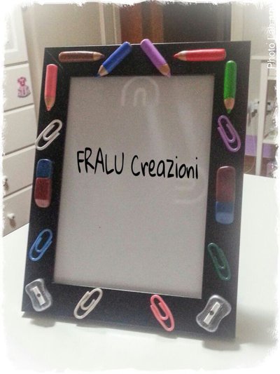 Cornice portafoto decorata in fimo Cornice portafoto decorata in fimo
