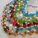 Collana cordino smeraldo con perle e rondelle