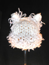 cappellino neonato "orsetto romantico"