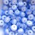 73pz - Lotto perla fine serie perle azzurro resina mm 7
