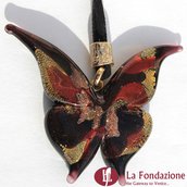 Farfalla Elegante - Pendente in vetro di Murano fatto a mano