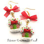☃ Natale In Dolcezze 2015 ☃ Orecchini Miniature - Casetta di marzapane - Gingerbread house
