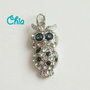 1 charm gufo strass