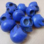 2pz - perle perla howlite sintetica TESCHIO Sugar skull COBALTO