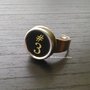 Anello steampunk con tasto macchina da scrivere vintage anni 1930/1940