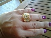 anello turchese e color oro