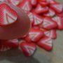 48 GRANDI Fettine di Polymer clay Canes - FRAGOLA