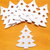 8 Alberelli di Natale con stelline traforate per il dai da te o decoupage