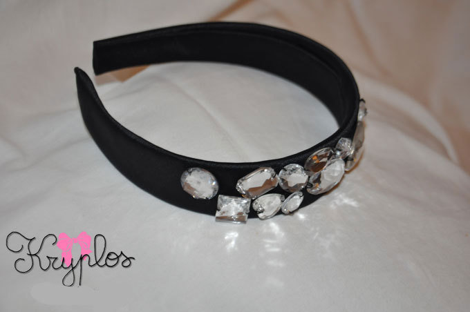 Cerchietto Largo Con Cristalli Turchesi – CULHEITE Fascia Per Capelli Barocco Fatta A Mano, Accessorio Elegante Per Donne E Ragazze (Bianco Tea Leaf)