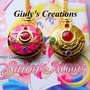 Collana orologio funzionante SAILOR MOON cristallo d'argento Prisma Lunare Anime Manga Bunny