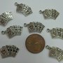 Lotto stock 8 charms charm carte assi poker cuori picche fiori quadri 