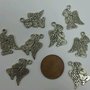 Lotto stock 10 charms charm angelo angeli ali aureola 