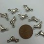 Lotto stock 10 charms charm connettore piede piedino piedi 