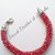 Bracciale rosso "kumihimo"