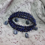 Bracciale sodalite argento 925 agata muschiata