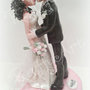 Cake topper matrimonio/anniversario “A lifelong kiss” (personalizzabile)