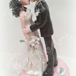 Cake topper matrimonio/anniversario “A lifelong kiss” (personalizzabile)