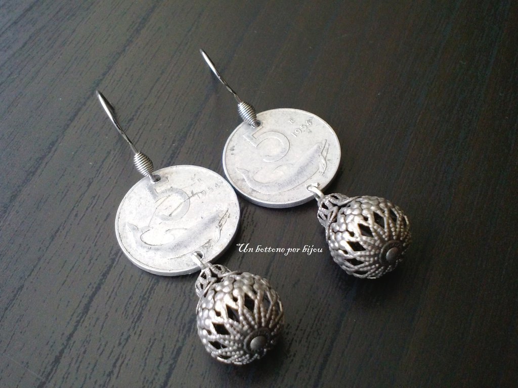 Europa e America new creativity Shell orecchini a cerchio con perno in acciaio i