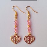 Orecchini a forma di cuore con glitter in resina 3 colori / Gancio color oro / Gioielli regalo romantici / Cerchietti per feste