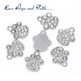 Charm ciondolo "Orma con strass" (18x16mm) (cod.10354)