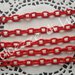 base bracciale ROSSO, catenella in seta senza nikel perfetto per bracciali con ciondoli in fimo