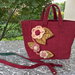 BORSA IN LANA COTTA CON FIORI