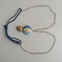 Collana mongolfiera azzurra