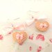 PAIO ORECCHINI FIMO  - BISCOTTINI con fiocchetto rosa - dimensione a cuore  - stile kawaii - idea regalo 