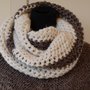 Infinity scarf - sciarpa circolare realizzata a uncinetto