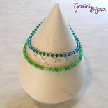 Filo Da 39 Cm, Circa 112 Pezzi - Perle Di Pietra - Rondelle Di Giada 5x3 Mm, Verde Impero Satinato Opaco - Italia - Foto 6