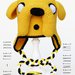 Berretto - cuffia uncinetto amigurumi Adventure Time "Jake the dog"