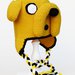 Berretto - cuffia uncinetto amigurumi Adventure Time "Jake the dog"