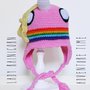 Berretto - cuffia uncinetto amigurumi Lady Rainicorn da "Adventure Time"