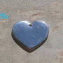 1 charm cuore piatto 25x22mm