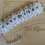 Bracciale  moda chiacchierino  fiore idea regalo ragazza donna 