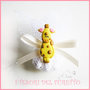 Bomboniera Confetti "SAVANA" GIRAFFA  segnaposto nascita battesimo comunione cresima matrimonio fimo cernit kawaii economica originale 