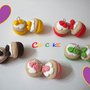 Lotto 10 ciondoli fimo Cupcake charms handmade