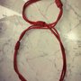 COLLANA IN CUOIO ROSSO E NERO