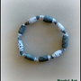 Bracciale elastico unisex con perle 