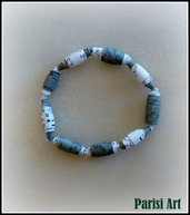 Bracciale elastico unisex con perle 