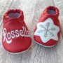 Scarpine Fiocco di neve con suola antiscivolo personalizzate con nome 