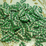 130 Fettine FOGLIA VERDE da Polymer Clay Canes