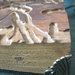 Lampada da tavolo unica realizzata con legno lavorato dal tarlo e sfruttato come base, non riproducibile, lavoro offerto soprattutto dalla natura