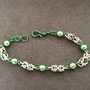 Bracciale chainmail micro bizantina verde