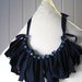 .Collana ombre blu  - Blue shadows necklace - stretch fabric -