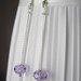Cristallo lilla  orecchini pendenti - Lilac Crystal pendant earrings