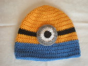 cappello lana minion