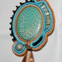 Ciondolo soutache con cabochon