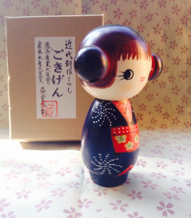 Japan Primavera - La carinissima Kokeshi Buon Umore è